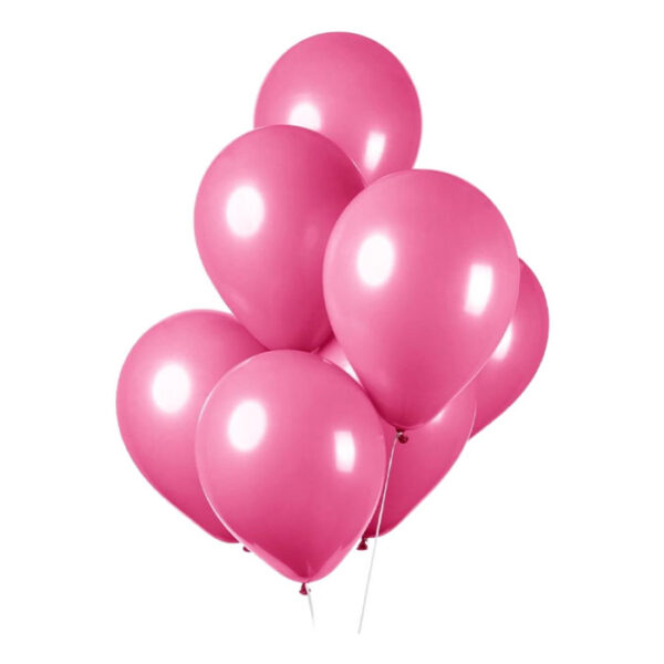 Fiësta - Ballonnen - 10st - felroze - Ø30cm - Afbeelding 3