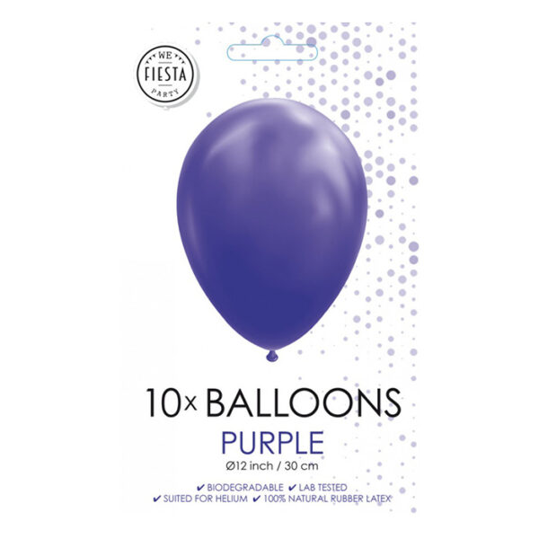 Fiesta - Luftballons - 10Stück - lila - ø30cm