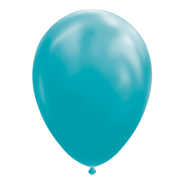 Fiësta - Ballonnen - 10 stuks - turquoise - Ø30cm - Afbeelding 2