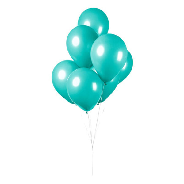 Fiësta - Ballonnen - 10 stuks - turquoise - Ø30cm - Afbeelding 3