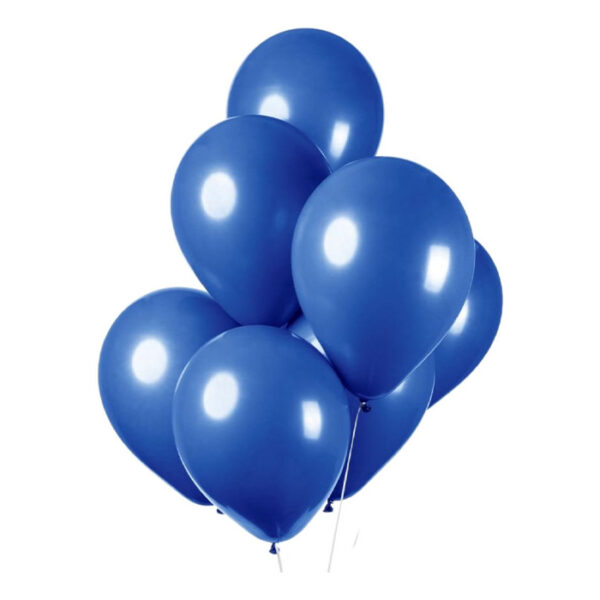 Fiësta - Ballonnen - 10st - donkerblauw - ø30cm - Afbeelding 3