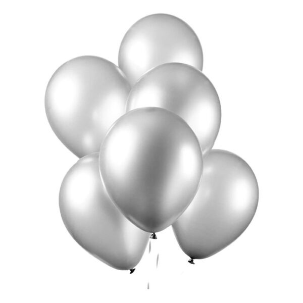 Fiësta - Ballonnen - 10st - metallic zilver - Ø30cm - Bild 2
