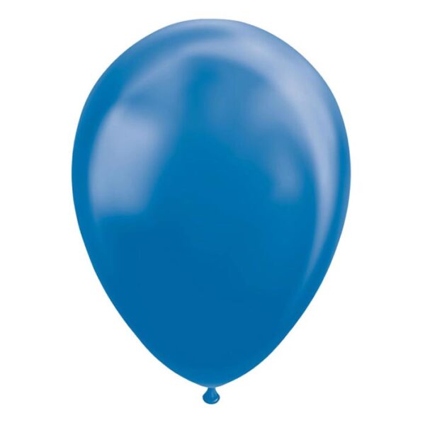 Fiësta - Ballonnen - 10st - metallic blauw - Ø 30cm - Afbeelding 3