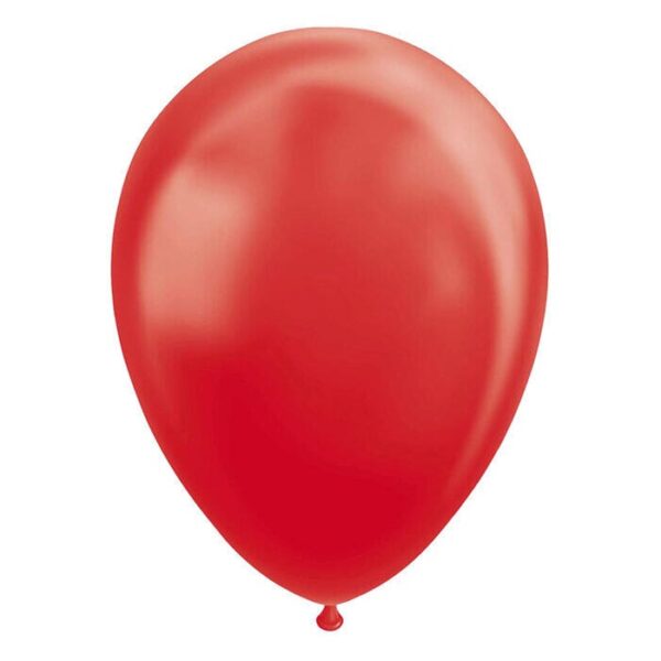 Fiësta - Ballonnen - 10st - metallic rood - Ø 30cm - Afbeelding 2