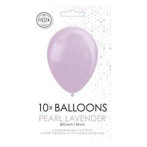 Fiesta - Balloons - 10 pieces - pearl lavender - Ø 30cm