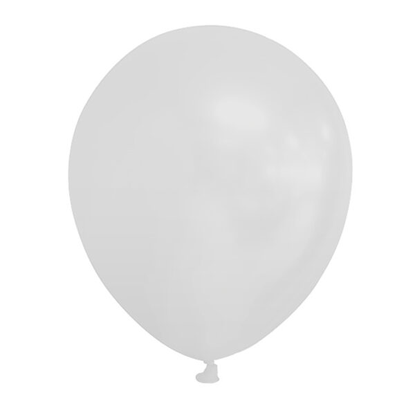 Fiesta - Luftballons - 100 Stück - kühles Grau - ø12,7cm