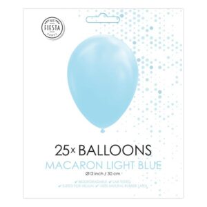 Fiesta - Balloons - 25pcs - macaron light blue - Ø 30cm