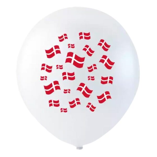 Fiësta - Ballonnen - 8st - Denemarken - Dannebrog - 30cm - Afbeelding 2