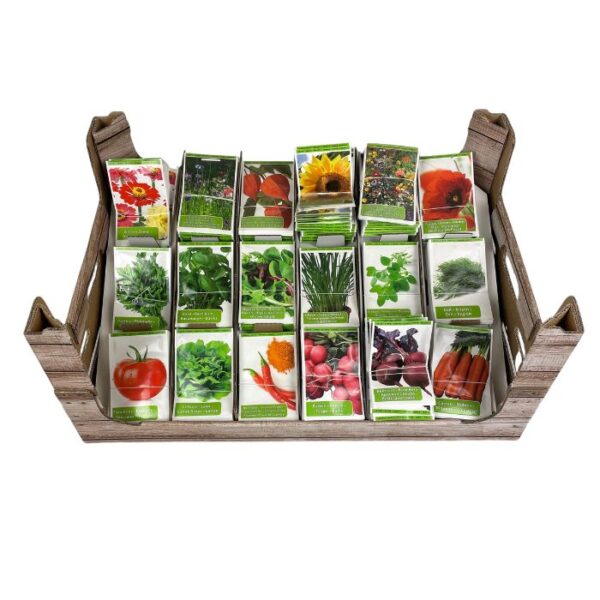 Seeds - 400 bags per box - 18 assorted - Exp. 2024