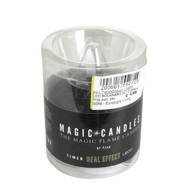 Magic Candles - LED-Kugelkerze - Ø 7x7cm - Schwarz