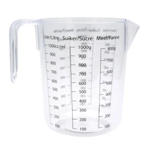 Blokker measuring cup - 1 litre - 17x11.8x15cm - transparent