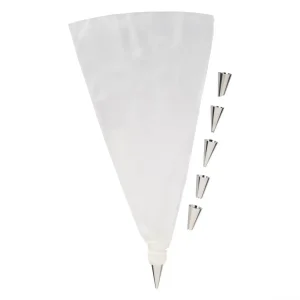 Blokker piping bag - with 6 nozzles - 13x8x3cm (reduced order)