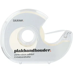 Blokker tape holder including adhesive tape - transparent