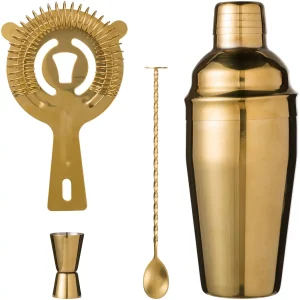 Blokker Cocktail Set - Gold - 4 Stück - 31 x 34 cm