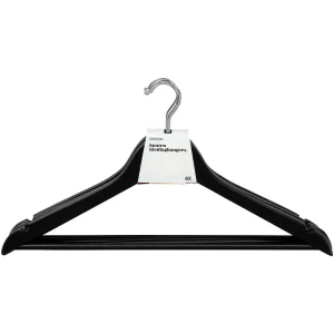 Blokker Coat hangers - wood - black - 6 pieces