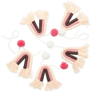 Blokker decoration garland - pink/red - 150x12cm