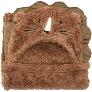 Blokker Kindertuch kariert Löwe 90x90cm - braun