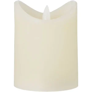 Blokker Rustic LED Candle - 7.5x10 cm - cream