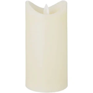 Blokker Rustic LED Candle - 7.5x15 cm - cream