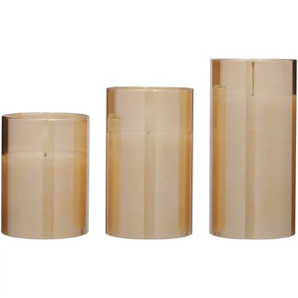 Blokker LED kaarsen met afstandsbediening – 3/s – amber - Afbeelding 3