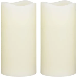 Blokker LED candles with remote control - 2 pieces
