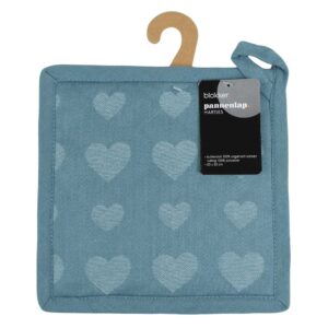 Blokker Potholder Hearts - Jadeite -20x20x1 - (reduced order unit)