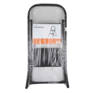 Blokker household stairs - 2 treads - Height 81cm - Black