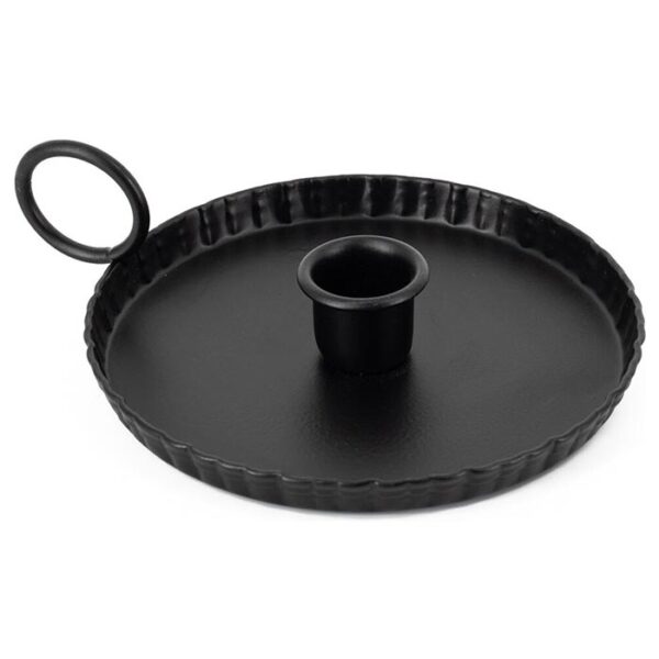 Homebound by Kolony - Candle stand- 4.5/1.5x15.5x13cm - black