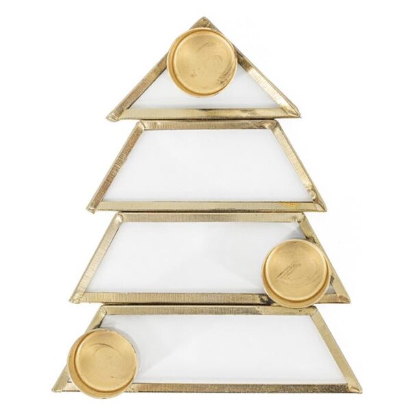 Homebound by Kolony - Candlestick - Tree - 3x13x11x2,5cm - gold