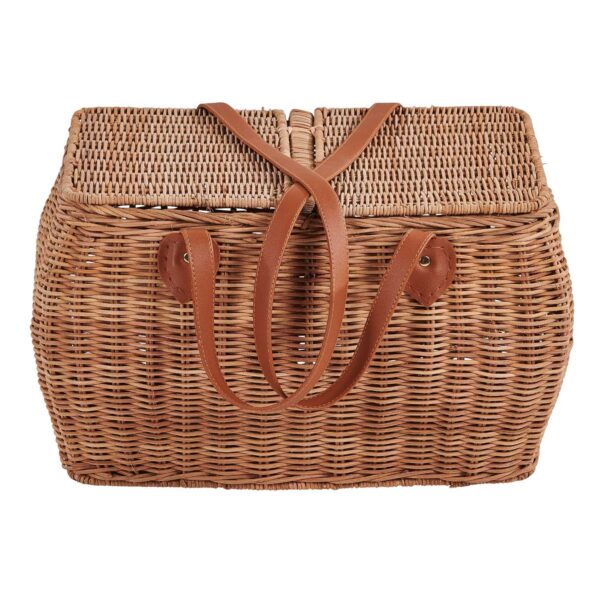 Casa - Nostalgie Picknickmand - 46x33x25cm - Rotan