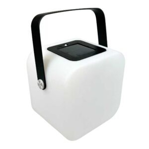 Gusta - Solar lantern - 17x12.5x22.8cm - cube - white