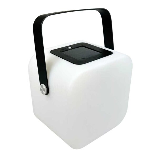 Gusta - Solar lantern - 17x12.5x22.8cm - cube - white
