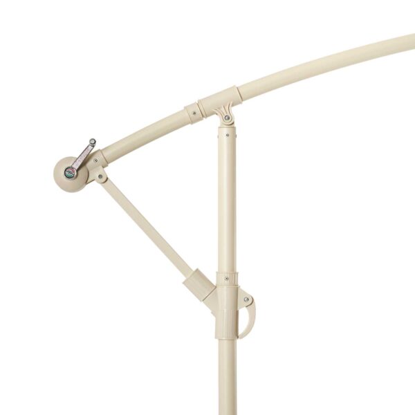 Casa - Hangende parasol 'Floriasa' - Ø 274 x 248cm - sand - Afbeelding 4