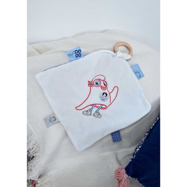 D&C - Knuffeldoek met houten ring - 25x25cm – Olympische Spelen Parijs 2024 - Bild 3