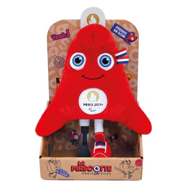 D&C - Phryges pluche mascotte - in display - 25cm - Paralympische Spelen Parijs 2024 - Afbeelding 2