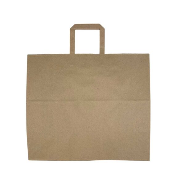 Paper carrier bag - 32 x 16 x 28cm - natural/brown
