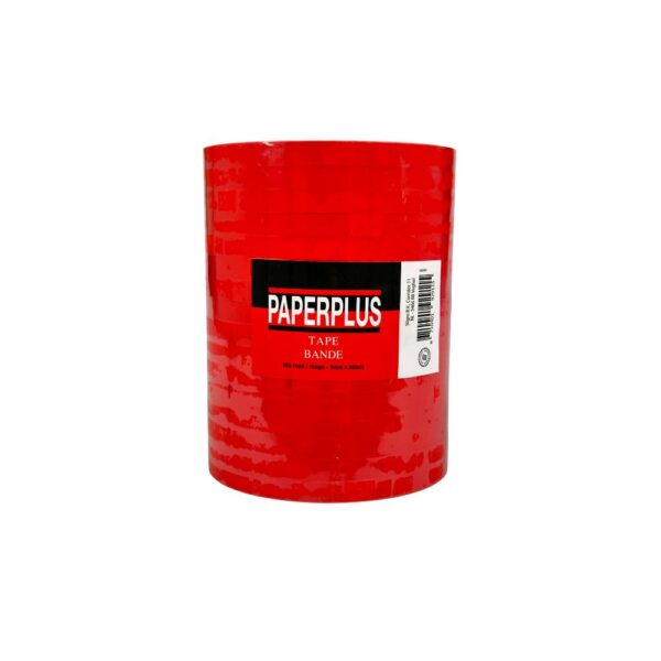 Paperplus - Bag closing tape - 9mm x 66mtr - red - 16pcs