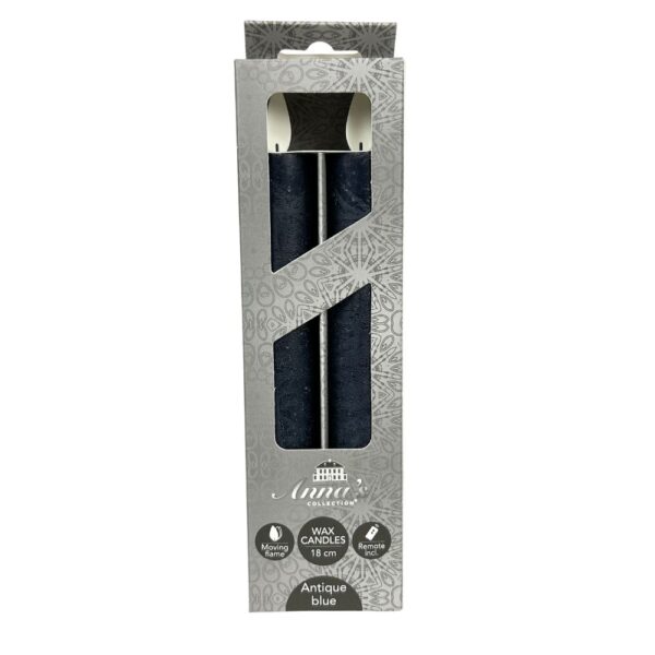 Anna's collection - LED Wax candle with moving flame - 2 pieces - 18cm