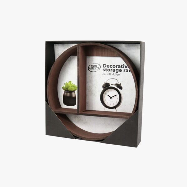 Home accents - Decorative storage rack - Ø37 x 7,5cm - brown - Afbeelding 2