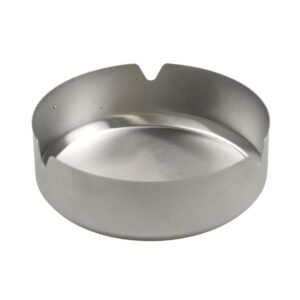 Horeca asbak - roestvrijstaal - Ø 10 x 3cm