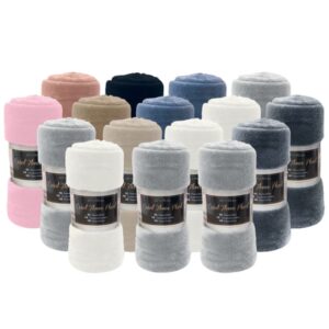 Fleecedeken - Flannel - 127x152cm - kleur: assorti