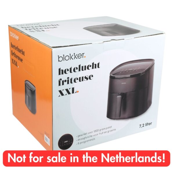 Blokker - BL-18305 - airfryer - zwart - XXL - 7,2L