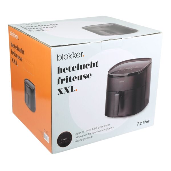 Blokker - BL-18305 - airfryer - zwart - XXL - 7,2L - Afbeelding 2