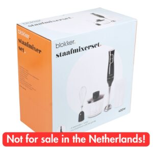 Blokker - BL-11307 - staafmixerset - zwart - 400W