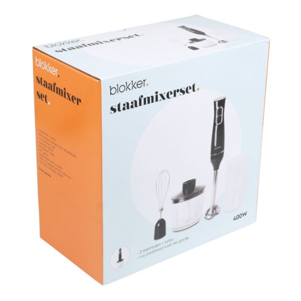 Blokker - BL-11307 - staafmixerset - zwart - 400W - Afbeelding 2