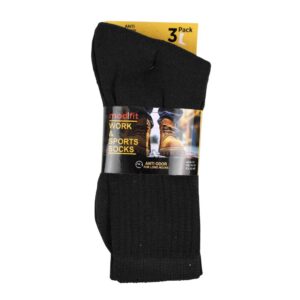 Work socks - Black - 42-45 - 3 pack