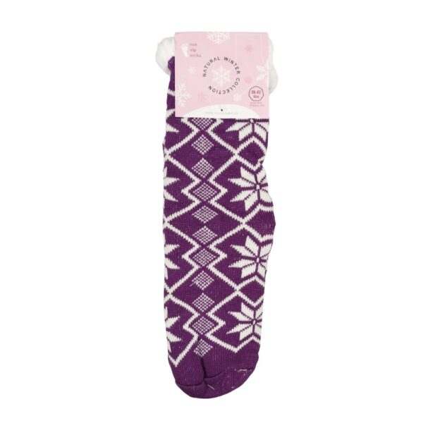 House socks - Snowflake - 39-42 -6 ass. - Afbeelding 3
