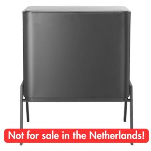 Blokker - Afvalscheider op Pootjes - 28L + 12L - Mat Zwart