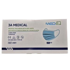 MedeQ - Medisch mondkapje met oorlussen 50 stuks