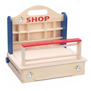 Playwood - Zusammenklappbarer Holzladen - 39,5 x 32,5 x 36 cm (Breite x Tiefe x Höhe)